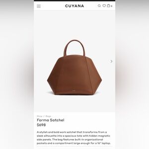 Forma Satchel Handbag - Cuyana